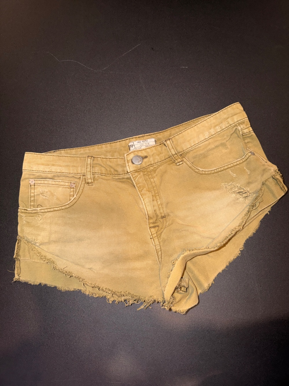 Free People Faded Cutoff Denim Short Shorts